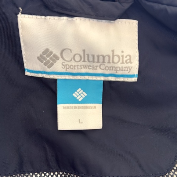 Brand new never worn Columbia navy light weight raincoat. Size large. - Picture 7 of 9
